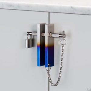 Precious Bar furniture handle with a Steel Palon lock