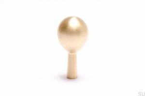 Furniture knob Drop 56 Gold Brass Brushed