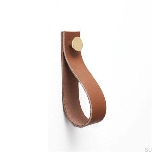 Wall hanger 0154L 150 leather with gold