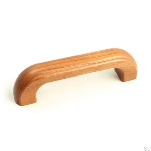 Elongated furniture handle 1023 96 Wooden Cherry