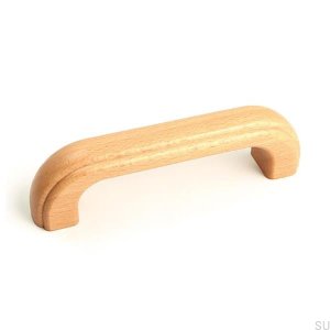Elongated furniture handle 1023 96 Wooden