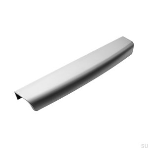 Wow 160 edge furniture handle, brushed silver