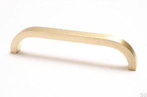 Furniture handle Slim 136 Gold Brass Brushed