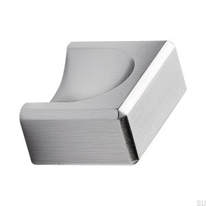 Fold 32 furniture handle, brushed silver