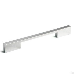 Elongated furniture handle 7541 224 Polished chrome
