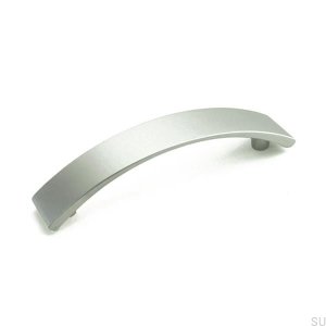 Long furniture handle 7683 128 Brushed chrome