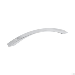 Elongated furniture handle Blues 160 Polished chrome
