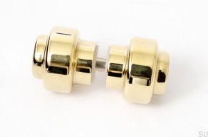 Door knob Hip 30 Polished brass