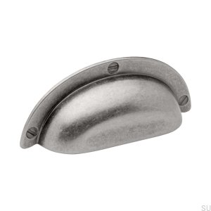 Bowl Shell Furniture Handle 3922 95 Antiqued silver