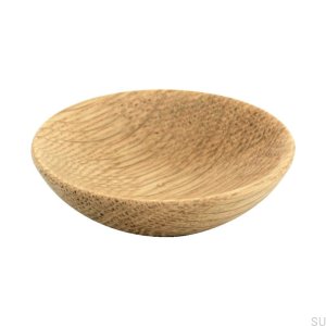 Bowl furniture knob, wooden, oak