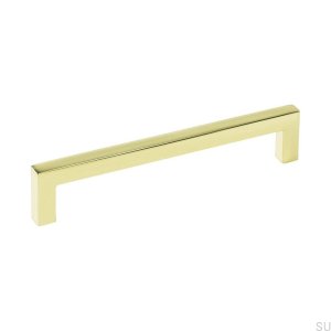 Elongated furniture handle 0143 128 Gold Polished