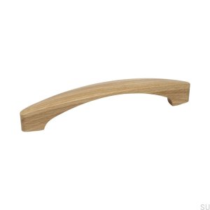Elongated furniture handle A31 128 Wooden