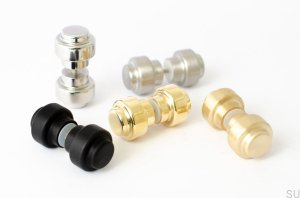 Door Knob Hip 30 Black aluminum