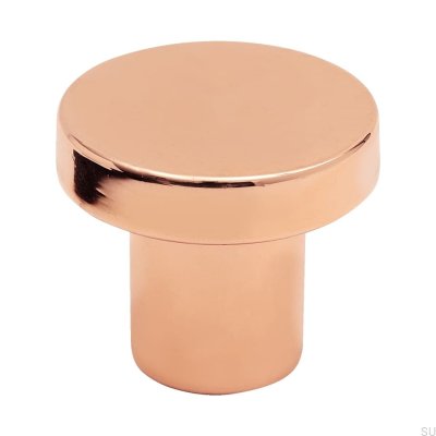 Furniture knob 2078 Metal polished copper