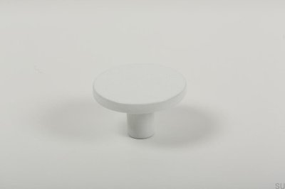 Como furniture knob in metal, white