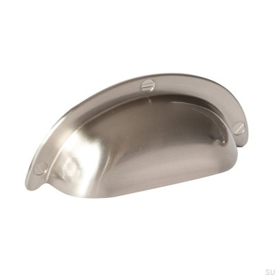 Bowl 3922 Care Shell Furniture Handle, Lacquered Silver