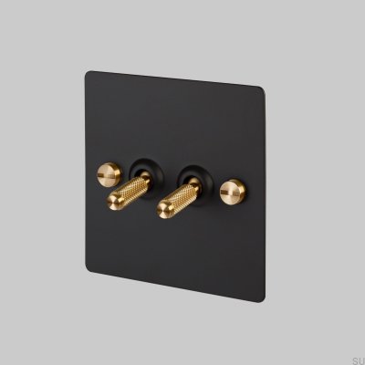 2G Dual Switch Black/Brass [El420] English standard