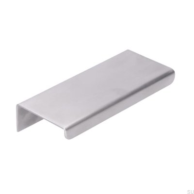 Furniture edge handle 2372 64 Brushed Stainless Steel