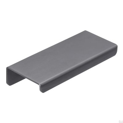 Furniture edge handle 2372 64 Anthracite Stainless steel