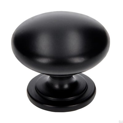 Furniture knob 1533 Metal Black Matt