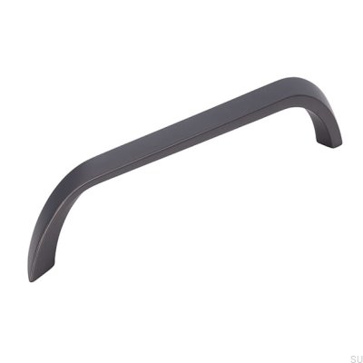 Elongated furniture handle 2381 160 Anthracite Brushed