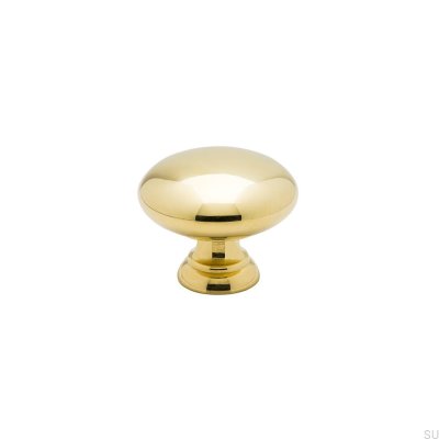 Furniture Knob 411 (17) Polished and Lacquered Brass