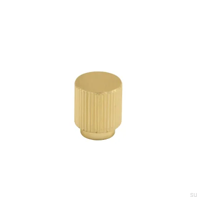 Furniture knob Helix Stripe 30 Brushed Gold