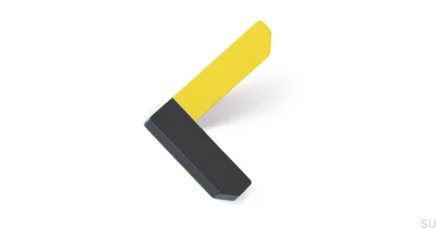 Corner wall hanger Anthracite with Eco Yellow