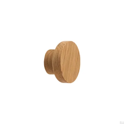 Furniture knob Basic Wooden Oak 25 - 55 Colorless Semi-matt