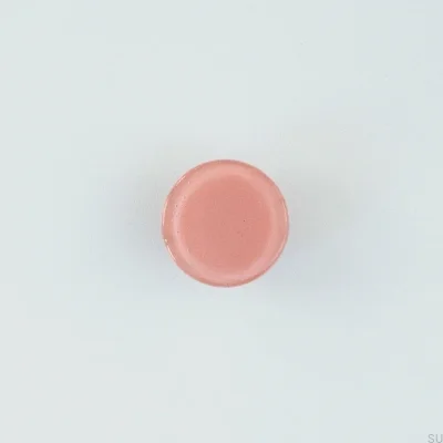 Furniture round glass knob pink