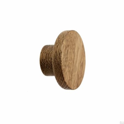Basic Wooden Oak furniture knob 40 - 100 (18 mm leg) - Tinting Oil