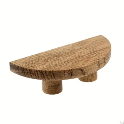 Basic furniture handle Semicircular 40 Wooden Oak - Tinting Oil