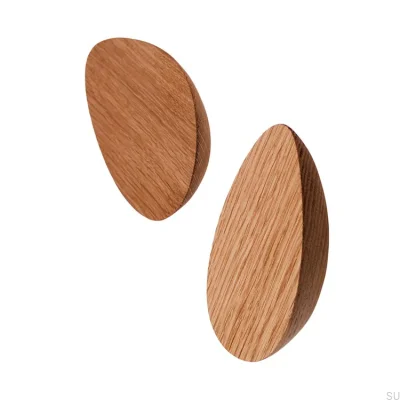 Pebble Wooden Oak furniture handle (large)