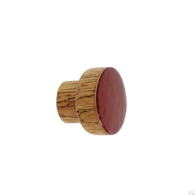 Furniture knob Simple, Wooden Enamel Light Brown Tinting Oil
