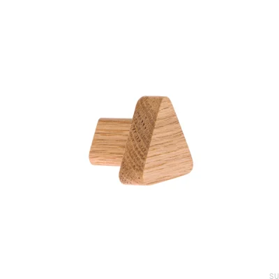 Furniture knob Just One Triangular Wooden - Oil Colorless Semi-matt