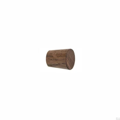 Furniture knob Simple Cone Wooden Oak Tinted Oil