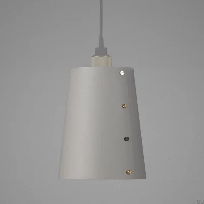 Large Shade Lamp - Gray