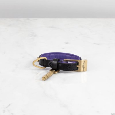 Dog Collar XS Leather Gold