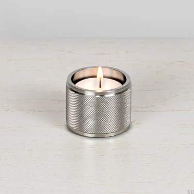 Single Tealight Candlestick in Stainless Steel
