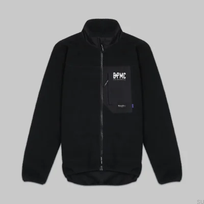 Black Men's Sherpa XL Fleece Jacket