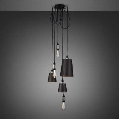 Hooked 6.0 Mix Graphite / Steel Chandelier - 2.6M [A6111D]