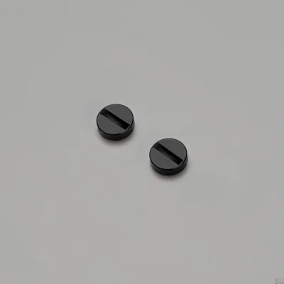 Decorative screw cover Coin Caps Detail Kit Black (2 pieces)