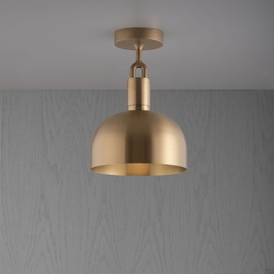 Forked Ceiling Shade Medium Brass Ceiling Lamp
