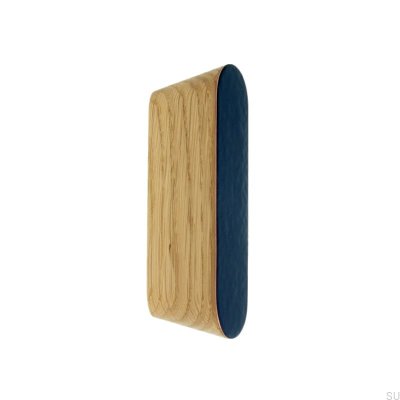 Furniture handle Solo Deep Blue 60 Enameled Navy Blue - Oil Colorless Semi-matt