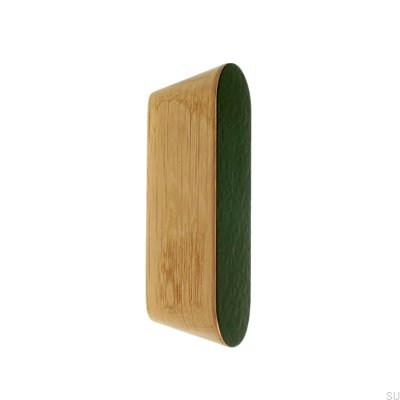 Furniture handle Solo Green 60 Enameled Green - Oil Colorless Semi-matt