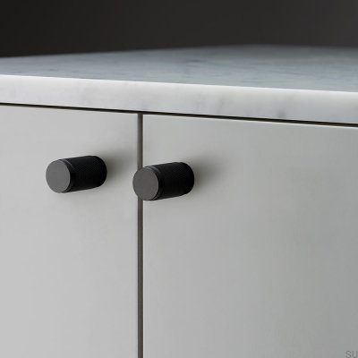 Furniture Knob Cross Metal Black furniture knobs (set)
