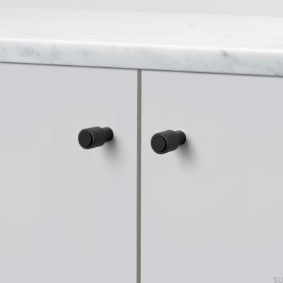 Furniture knobs Cast Black (set)