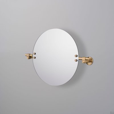 Cast Small Mirror 400 mm Brass