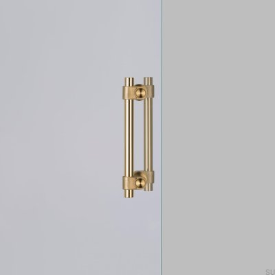 Double-sided furniture handle Pull Bar Cast Small 150 Brass