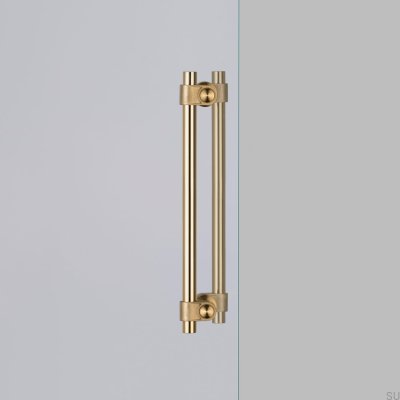 Double-sided furniture handle Pull Bar Cast Medium 250 Brass